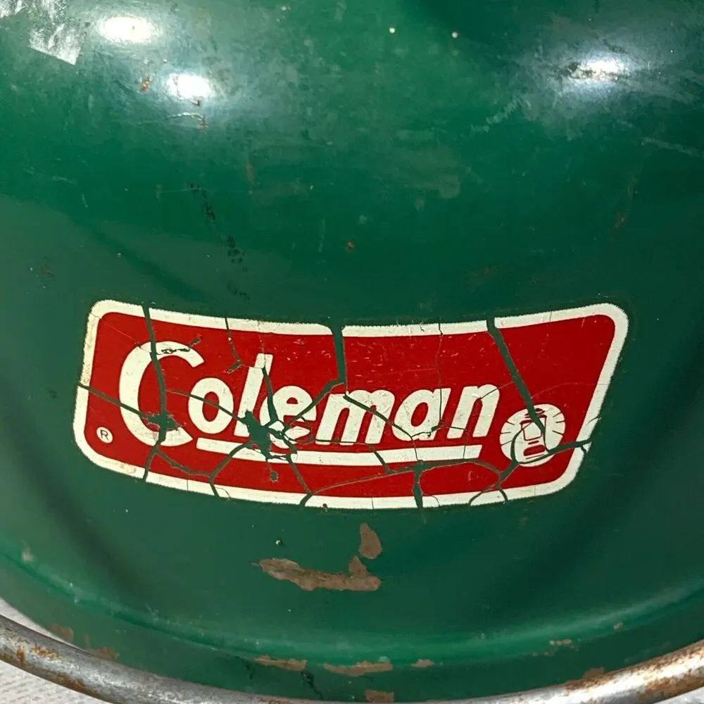 Vintage Coleman Lantern Dated 5 1977 USA Green
